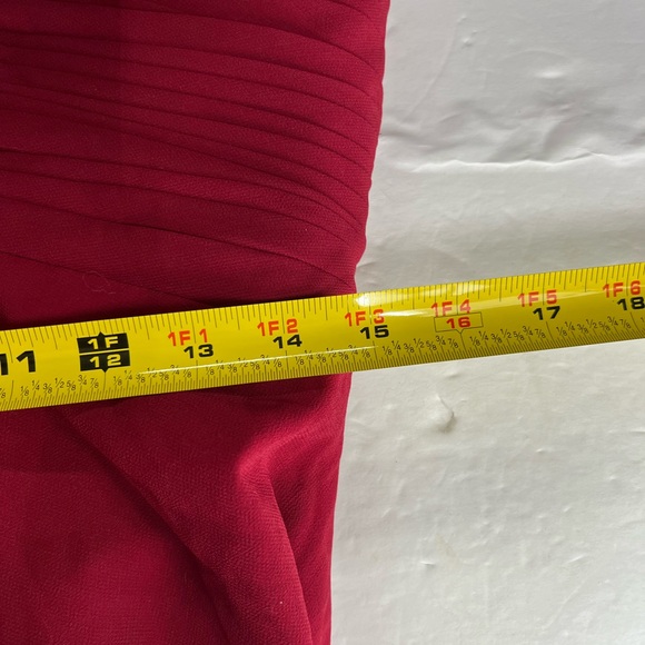 Oyisha floor length flowy gown dress 16 formal bridesmaid party dance dark red - Picture 12 of 12